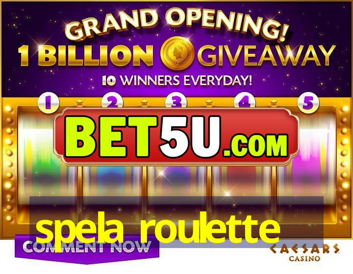 spela roulette